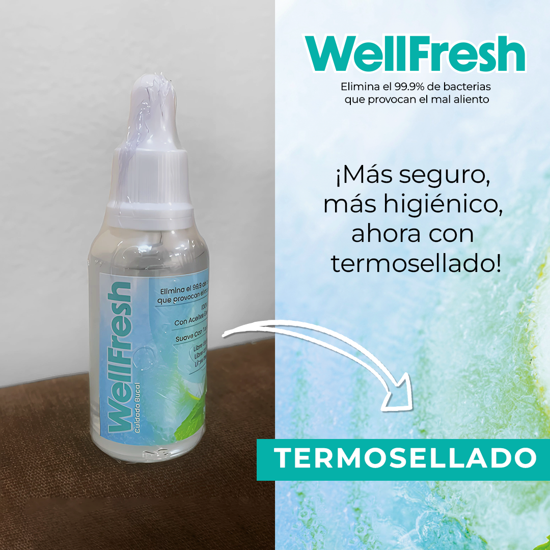 ¡ELIMINA EL MAL ALIENTO EN SEGUNDOS❄️! Wellfresh – gotas para eliminar mal aliento + ENVÍO GRATIS 🎁