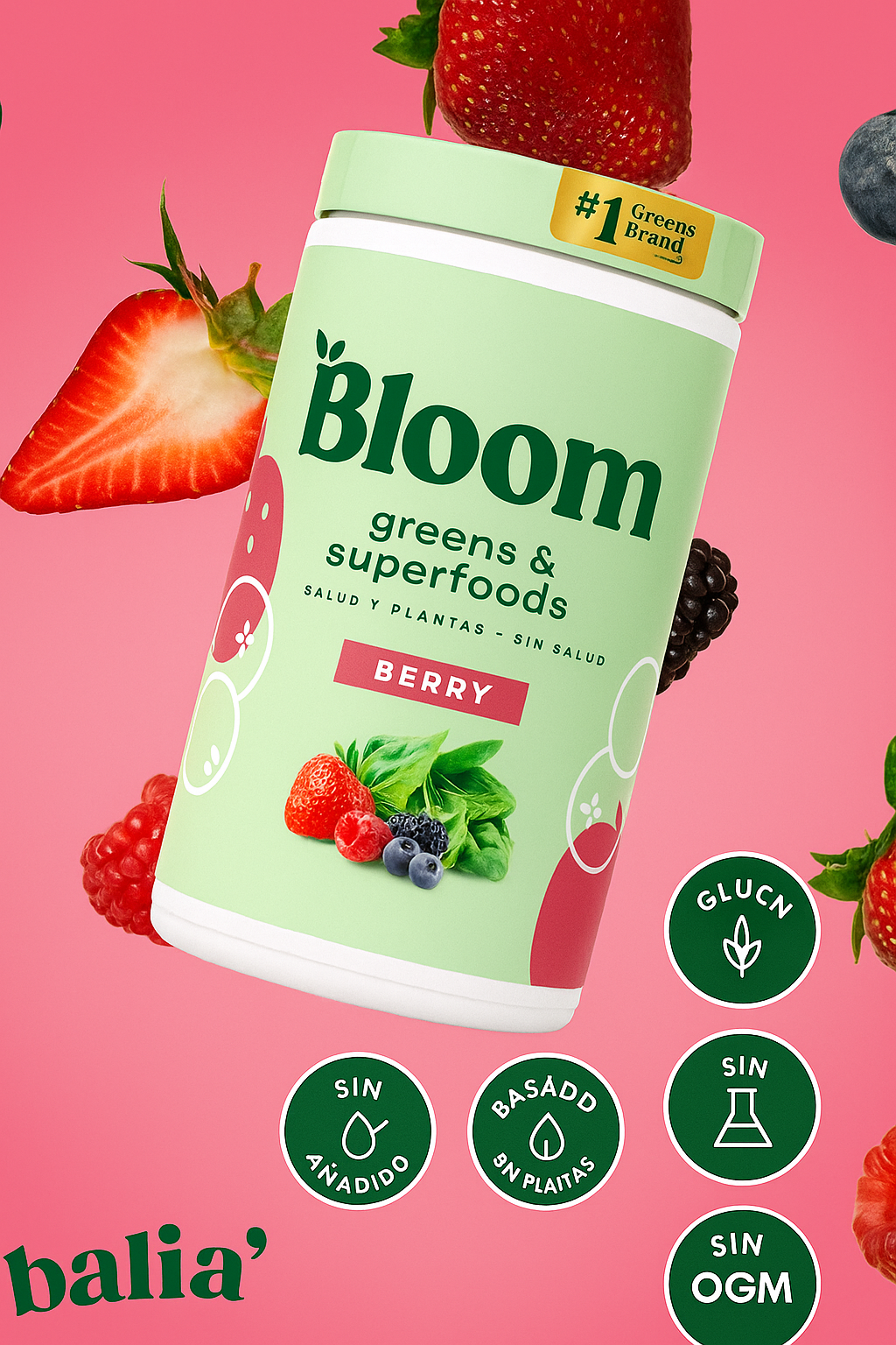 ¡BlOOM!🍓🫐🍃 ALIMENTOS VERDES ELABORADOS CON MÁS DE 30 NUTRIENTES
