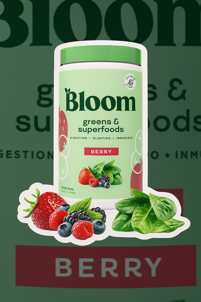 ¡BlOOM!🍓🫐🍃 ALIMENTOS VERDES ELABORADOS CON MÁS DE 30 NUTRIENTES