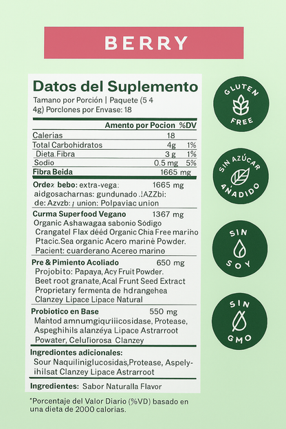 ¡BlOOM!🍓🫐🍃 ALIMENTOS VERDES ELABORADOS CON MÁS DE 30 NUTRIENTES